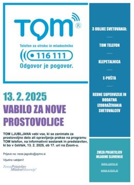 TOM išče nove prostovoljce in prostovoljke (1)